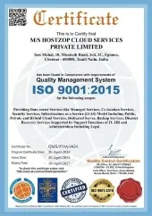Hostzop Certificate 1